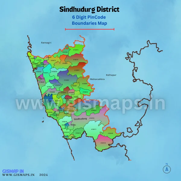 Sindhudurg District Pincode Maps